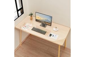 YSAGi Clear Desk Mat, Non-Slip Transparent Plastic Table Protector, Waterproof PVC Computer Mat Desk Cover Protector for Home and Office (120 x 60 cm)