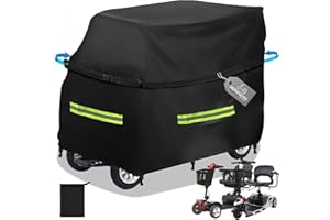 MRWIZMS Mobility Scooter Cover, Mobility Scooter Rain, Scooter Heavy Duty, Cover Xl, 420D Oxford Cloth, 144*68*99cm, Sun Protection, Waterproof And Dustproof