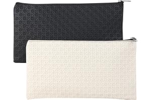 Greyoe Monedero, bolsas para efectivo, 2 monederos ignífugos e impermeables, 28 x 15,5 cm, cremallera de seguridad para guardar dinero y documentos importantes