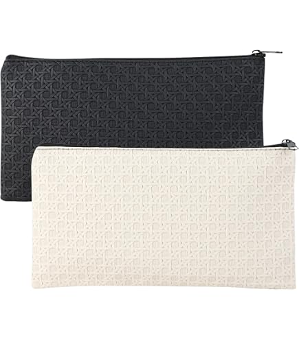 Tiardey Borsa Porta Soldi e Documenti ignifuga,15 x 11 Pollici,Porta Contanti e Buste Resistente al Fuoco e all'Acqua,Proteggi i Tuoi Oggetti di Valore,Documenti,Denaro,Gioielli - Nero