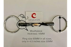 Loose Ring Sweet Iron Snaffle Bit with Copper Lozenge (UKSALES25® Horse Bits) (5.5 INCHES, 20)