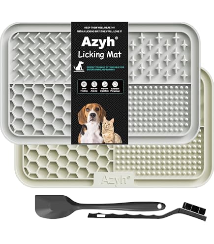 Edelstahl-Leckmatte Für Hunde & Katzen - Doppelschicht, Spülmaschinengeeignet