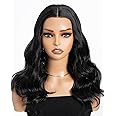 Style Icon Wigs Lace Front Loose Curly 17 Inches Hair Wigs Hair Replacement Synthetic Wigs For Women Heat Resistant Fibre (1B)