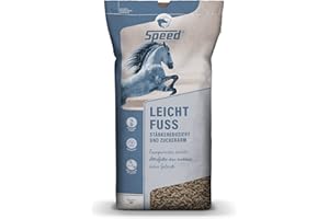 SPEED HORSECARE WITH PASSION EST. 1963 Speed LEICHT Fuss, 1 x 20 kg, Nourriture active légère pour chevaux, haute énergie, sans céréales traditionnelles, soutien idéal pour le développement musculaire, sans dopage