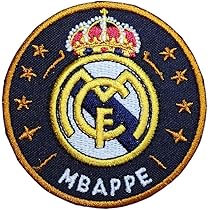 Parches Bordados Termoadhesivos - Escudo Equipo Fútbol, 2 Unidades 8x6 Cm, Plancha O Cose