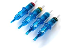 UPTATSUPPLY POSEIDON V3 Tattoo Cartridge Needles 30Pcs with Membrane Safety Cartridges Disposable Needle for Tattoo Artists Round Liner (1205RL)