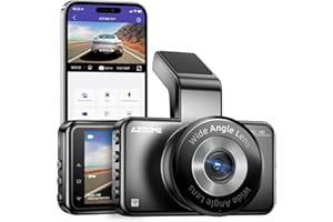 AZDOME 1080P Cámara de Coche WiFi App Dashcam Cámara para Coche con ADAS, Pantalla 3 Pulgadas, Gran Angular, Súper Visión Nocturna, Grabación en Bucle, Sensor G, Modo Estacionamiento 24Horas(M17)