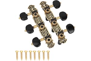 WALFRONT Accordatori per Chitarra Classica, Accordatori 1:18 Chiavi per Accordatura Pioli per Macchine Chitarra Acustica Ricambi per Meccaniche 3L3R