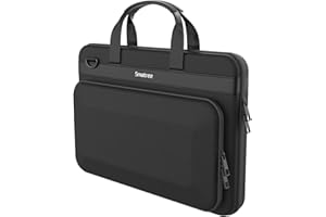Smatree Aktówka na laptopa twarda torba do przenoszenia kompatybilna z nowym 2023/2021/2019 MacBook Pro 40.6 cm 39.1 cm/ASUS Vivobook Pro 39.6 cm/2021 Razer Blade 15 Advanced, czarna, Czarny/A800,