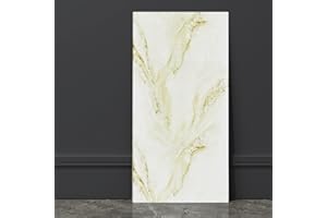 Grace Baltic - Pannelli da parete in PVC, 1,08 m²/6 pezzi, autoadesivi, in marmo, di ottima qualità, decorazione da parete, adesivi da parete elastici 2 mm di spessore (bianco-marrone)