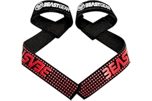 MOVASEE Gewichtheber-Gurte – Zughilfen zum Gewichtheben, Gewichtsgurte für das Handgelenk für Männer, Frauen, gepolsterte Neopren-Gurte zum Kreuzheben mit fortschrittlichen Gel-Flex-Griffen, rutschfest für Bo