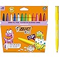 BIC Kids Visacolor XL ECOlutions Colouring Pens,black,12 Pack