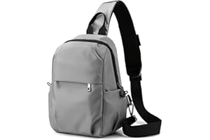 adorence Borsello Uomo Tracolla, Borsa a Tracolla Uomo, Zaino Monospalla Uomo Piccolo (Antifurto, Resistente all'acqua)