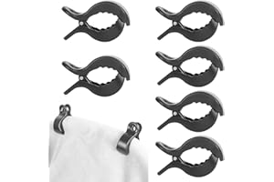 FINEHENCHI 6Pcs Baby Pram Clips, Stroller Pegs Pushchair Muslin Clips Pram Accessories Set Portable Clasps for Buggy, Muslin Cloths Towels, Mommy Diaper Bag, Blankets, Quilts, Toys to Car Seat Camping Wheelchair