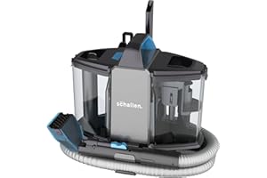Schallen Deep Cleaning Upholstery and Carpet Cleaner Machine, Carpet Washer with Clean & Dirty Water Tank, Portable, Powerful 500W Motor | Including Carpey Brush, Glass Brush & Crevive Nozzle