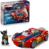 سيارة LEGO Marvel Spider-Man ضد Venomized Wolverine تضم شخصيتين صغيرتين من LEGO للأطفال الذين تتراوح أعمارهم بين 76336 و7 سنوات فما فوق