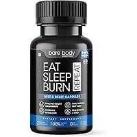 Bare Body Essentials Eat Sleep Burn Repeat Herbal Capsules, 100% Vegan, Supports Weight Management, Dietary Supplement…