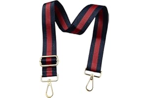 BEEFLYING Motivo a righe blu e rosso cinghia di spalla regolabile cintura di ricambio tracolla in tela cinghia borsa di ricambio cinghie sacchetto di nylon per la riparazione