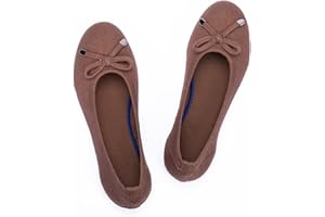 Frank Mully Women's Ballet Flats Slip On Knit Dress Shoes Pumps Shoes Round Toe