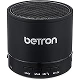 Betron KBS08 Wireless Portable Speaker Compatible with Smartphones Tablets Mp3 Players, Black