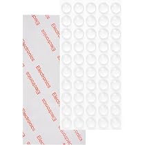 10 Paraurti In Silicone Trasparente 63x10x2 Mm – Anticollisione Per Porte, Armadi, Vetri E Scrivanie