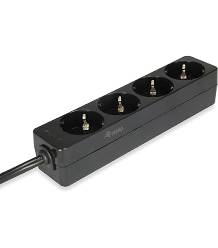 Multiprise 3 prises spécial onduleur avec fiche IEC C14 - 4m - Rallonge et multiprises