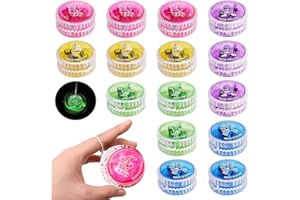FGJCJ 15 Pezzi Reattivo Yoyo, Giocattoli LED Yoyo Luce, Giocattoli Yoyo per Principianti, Yo-Yo con Luce Professionaleper, Yoyo Divertente per Bomboniere per Principianti