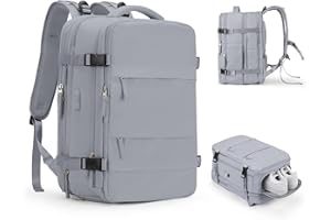 WEPLAN Ryanair Cabin Bag 40x20x25 Cabin Bags Underseat Carry on Bag Hand Luggage Bag Travel Backpack Cabin Size Easyjet cabin bag 45x36x20 Backpack Women Men Casual Daypack with Shoes Compartment