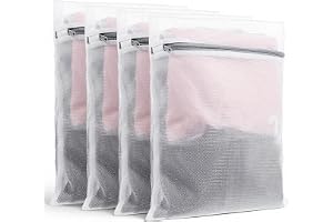 cobee Set med 4 tvättnät för tvättmaskin, 30 x 40 cm, tvättsäck, tvättsäck, tvättsäck, tvättsäck, tvättsäck, tvättsäck med dr