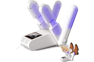 Roserrose Elektrisk Skotork, 360° Varm Luftcirkulation Med Konstant Temperatur 48 ℃, Uv-Antibakteriell Och Intelligent Timer, 90° Vikbar Skotork FöR Fotbollsskor, StöVlar