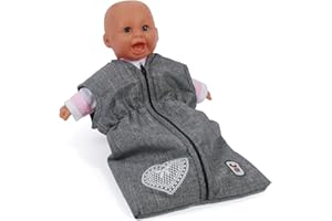 Bayer Chic 2000-Baby Born Sac de Couchage 55 cm-Vêtements Accessoires de poupée, 792 76, Couleur : Gris Jean