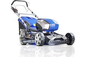 Hyundai 18"/45cm Cordless 80v Lithium-Ion Battery Self Propelled Lawnmower with Battery and Charger, 6 Cutting Heights, 65l Grass Collector, Foldable Handles, 3 Year Warranty