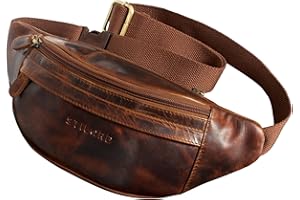 STILORD 'Terry' Marsupio Cintura Pelle Vintage Uomo Donna Borsello da Cintura Elegante Cuoio Vera Zainetto Monospalla per Running Festival Lavoro