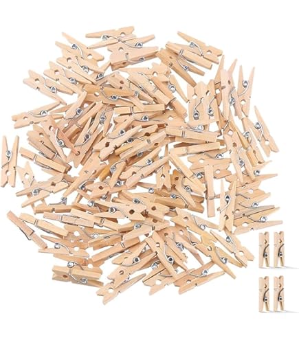 Petites Pinces à Linge Bois Brut