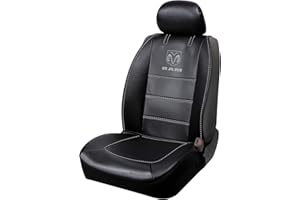 PLASTICOLOR Platicolor 008628R25 Dodge Ram Deluxe-Sitzbezug, seitenlos, Grau, Logo, 1 Stück