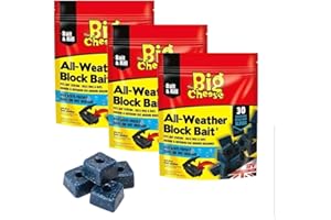 THE BIG CHEESE 90 ALL WEATHER BLOCKS POISON BLOCK BAIT RAT MOUSE MICE RODENT