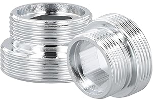 Bezavea 2PCS Tap Faucet Adapter, Metal Faucet Adaptor, Tap Aerator Male Thread, Faucet Adapter for Kitchen Tap, Tap Aerator Connector for Bathroom Kitchen Sink Faucet Water Purifier (M18 - M22)