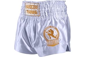 Hardcore Training Classiс Muay Thai Luncha Pantalones Cortos Hombre Negro Blanc Azul Rojo Camo Kickboxing Boxeo MMA Combat Sport Sparring