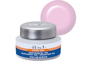 IBD Gel Duro - LED/UV Gel Constructor Rosa, 1 pack (1 x 14 g) - MADE IN USA - Construcción de uñas en casa - sin citas y salones de uñas ruidosos