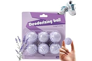 FANKAYI 6PCS Shoe Deodorizer Balls,Shoe Air Freshener,Ball Deodorant,Shoe Freshener & Deodoriser,Smelly Shoes Odor Remover,Foot Odour Eliminator,Spherical Design,Eliminate Odors(Lavender flavour)