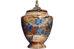 EMPORIUM CRAFTS Urne en bois pour animaux de compagnie - Urne pour cendres de chien et chat - Boîte à souvenirs fabriquée à la main - Petite urne pour animaux de compagnie - Souvenir pour animaux de compagnie (taille