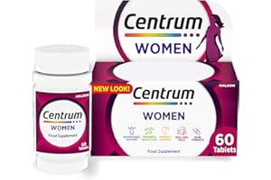 Centrum Women Tablets Multivitamin & Mineral Supplements, with 23 essential nutrients including vitamin D, C, and Iron, 60 ct
