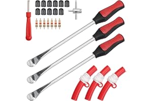 LoQuick Reifenheber, Reifen Montiereisen, 3pcs Reifenheber montierhebel Werkzeug Tire Spoons Lever Iron Tool Kits, Montierhebel Werkzeug Mit Rad Felge Protektoren Tool Kit Für Motorrad/Fahrrad/Wagen