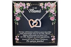 Bramart Collar para Mujer Esposa, Mamá, Novia, Hija, Amiga - Ideas de Regalos para ella, Aniversario de Matrimonio, Cumpleaños o Navidad - Estuche con DEDICATORIA incluido