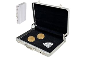 SINRAD Geldkoffer als Geldgeschenk, Mini Aktenkoffer aus Aluminium, Koffer Visitenkartenbox,Aluminium mit Schnappverschluss Geldkoffer,Eine tolle Geschenkidee für Kinder und Freunde(Silber)