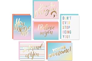 Sweetzer & Orange Boxed Encouragement Cards with Envelopes, set of 24 Inspirational sheets with Envelopes for Positive Affirmations and Motivational Quotes! Inspirational Greeting Cards