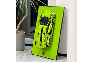 ‎ILUANE iLuane Display Wallboard für Lego Technic Lamborghini Sián FKP 37 Rennauto 42115, Wandhalterung für Sammler, Heim- oder Bürodekoration (Ohne Auto)