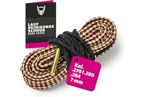 ‎ROYAL HUNTER Royal Hunter® Laufreinigungsschnur I Borensake Kaliber .270 .280 .284-7mm I Laufreinigung für Gewehre und Pistolen Ɩ Premium Bore Snake mit integrierter Messingbürste
