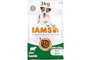 IAMS Adult Small Medium Dry Dog Food Lamb 3kg