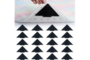 Boyigog 20 Stück Teppich Antirutschunterlage, Antirutschmatte für Teppich, Dreieck Rutschmatte für Teppich Waschbarer Wiederverwendbarer, Anti Rutsch Teppichunterlage Aufkleber Starke Klebrigkeit